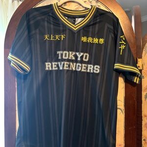 Tokyo Revengers Black and Yellow Men's Jersey
